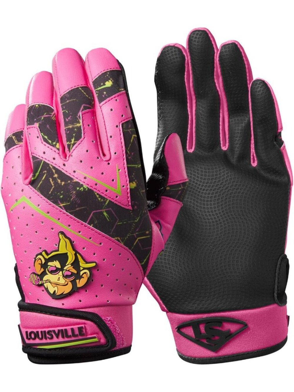 Youth Genuine V2 Batting Gloves for Baseball - Savannah Bananas & Party Animals